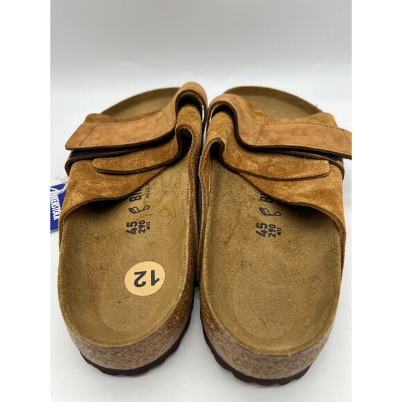 Birkenstock Kyoto Mink Nubuck Suede Leather Slides Men's Size 12 - Picture 16 of 16